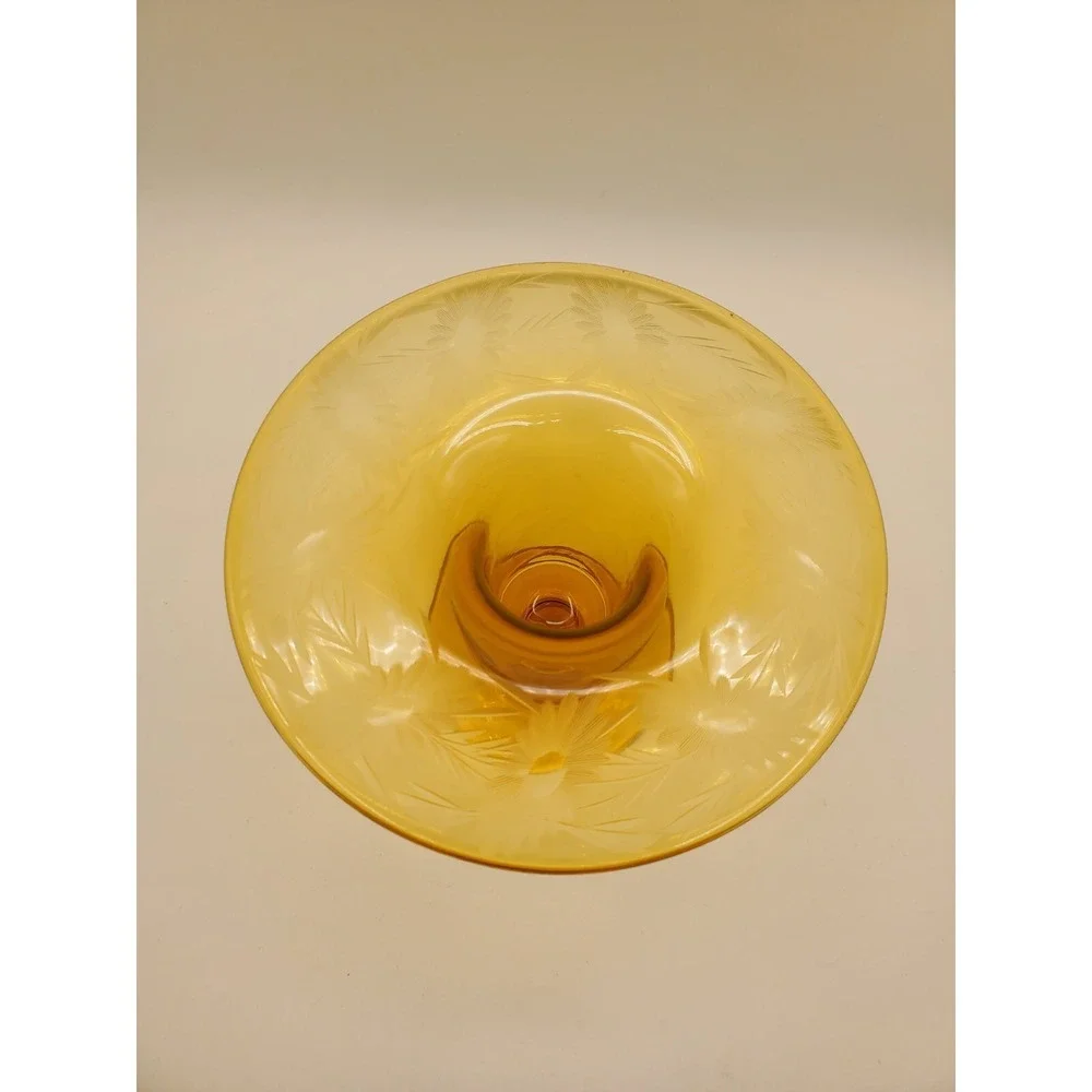 1920s Westmoreland Etched Glass Vase #1840 4.25